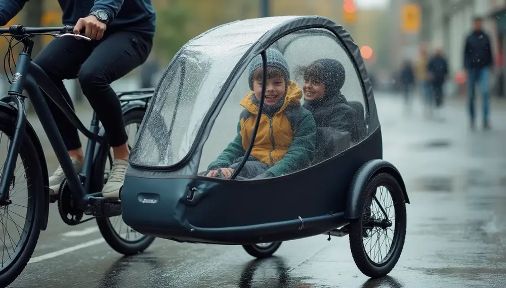 Fahrradanhänger Regenschutz: Trockene Fahrt bei jedem Wetter