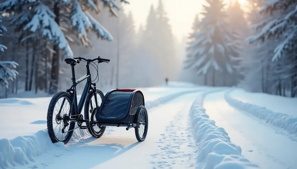 Fahrradanhänger Winter-Guide: Sicher fahren bei Schnee und Eis